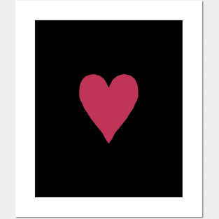 Small Viva Magenta Heart Pantone Color of the Year 2023 Posters and Art